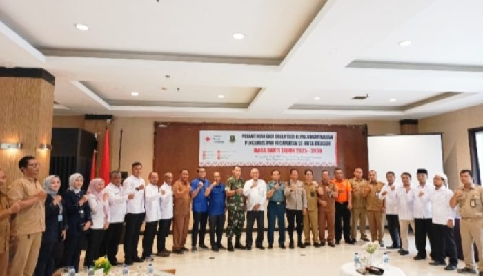 PMI Kota Cilegon Lantik dan Bekali Orientasi Kepalangmerahan Pengurus PMI Kecamatan Masa Bakti 2025–2030