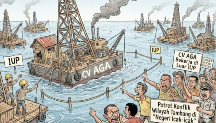 CV AGA Bekerja di Luar IUP, Potret Konflik Wilayah Tambang di ‘Negeri Icak Icak