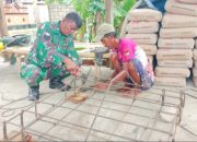 Babinsa Koramil 2302/Bojonegara Gotong Royong Bangun Lingkungan Lewat Karya Bakti