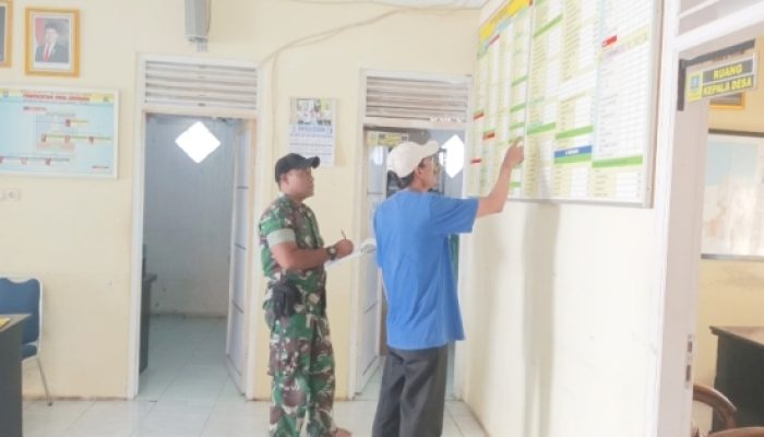 Babinsa Koramil 2306/Mancak Optimalkan Pendataan Wilayah Demi Keamanan Lingkungan