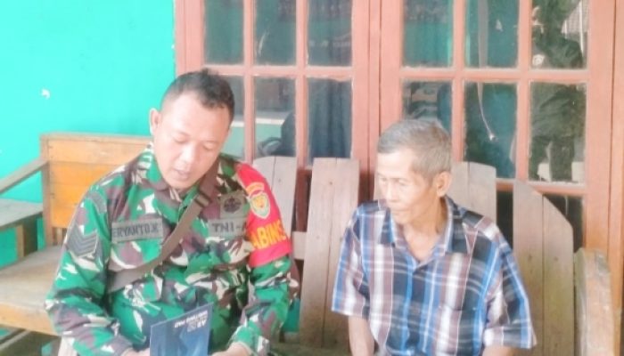 Babinsa Koramil 2307/Ciwandan Aktif Dukung Pendataan Kependudukan dan Kesehatan Warga