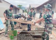 Sinergi TNI–Polri Percepat Pemulihan Sumbar: Bersihkan Pasar hingga Rumah Warga