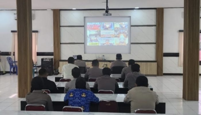 Bersama Kuatkan Iman dan Mental! Polres Jeneponto Gelar Binrohtal Daring Bersama Seluruh Jajaran