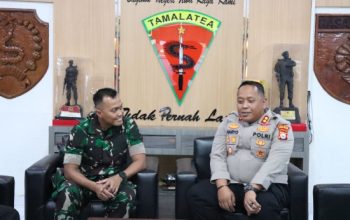 Kapolres Jeneponto Silaturahmi ke Danyon 726 Tamalatea, Jalin Sinergitas TNI-Polri untuk Keamanan Wilayah