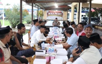 Sinergitas Erat, Kapolres Jeneponto Buka Puasa Bersama Insan Pers dan Beri Santunan Anak Yatim