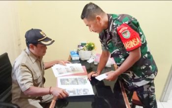 Babinsa Koramil Cilegon Dampingi Pendataan Warga Kurang Mampu Penerima BLT