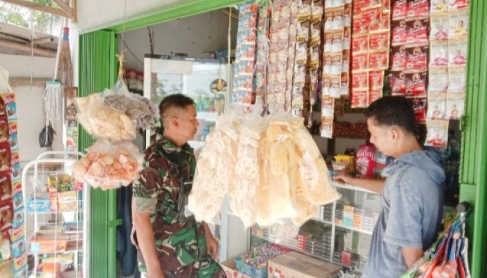 Babinsa Bojonegara Perkuat Puanter, Jaga Stabilitas Harga dan Pasokan Sembako