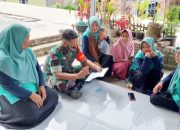 Babinsa Koramil 2306/Mancak Gencar Pendataan Balita dan Pos Kamling di Dua Desa