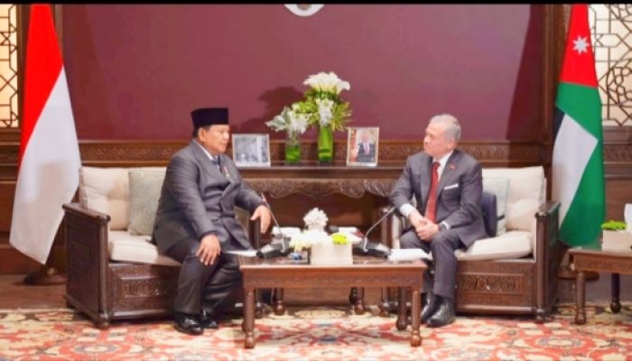 Prabowo dan Raja Yordania Tegaskan Komitmen Solusi Dua Negara untuk Perdamaian Palestina