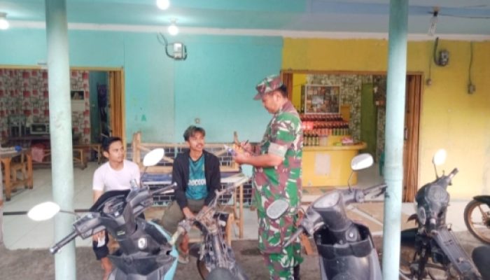 Babinsa Koramil 2306/Mancak Data UMKM, Dukung Penguatan Ekonomi Warga Desa