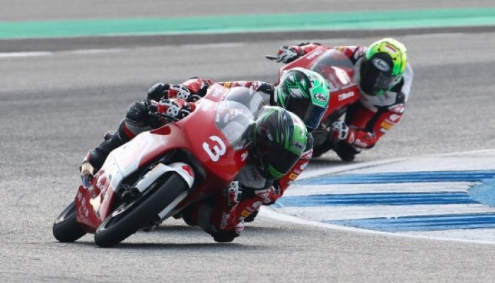 Podium Ketiga! Bintang Pranata Sukma Bawa Merah Putih Bersinar di Moto4 Asia Cup Thailand