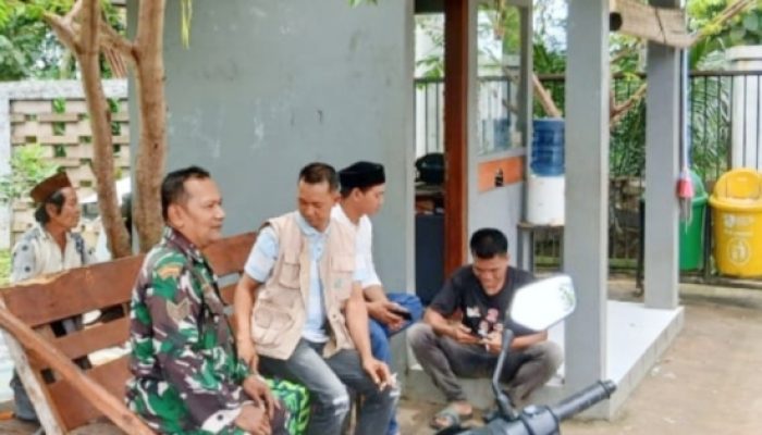 Babinsa Koramil 2305/Cinangka Perkuat Keamanan Wilayah Jelang dan Selama Ramadan