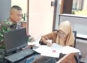Babinsa Koramil 2307/Ciwandan Aktif Puanter, Data Penduduk dan Pasang Imbauan Ramadhan di Citangkil
