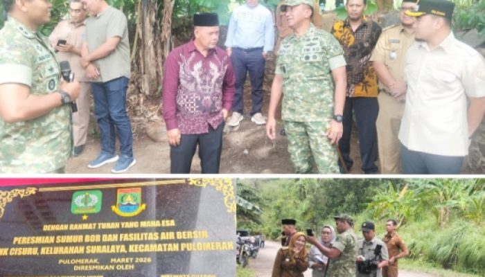 Danrem 064/MY dan Wali Kota Cilegon Resmikan Sumur Bor, Program TNI AD Manunggal Air Hadirkan Solusi Air Bersih untuk Warga