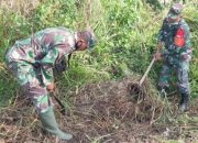 Babinsa Koramil 2301/Cilegon Bersama Warga Tanam Seribu Pohon di Area Galian Type C