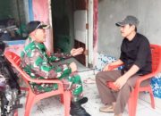 Babinsa Koramil Ciwandan Gencarkan Komsos, Dorong Gotong Royong Bersihkan Lingkungan dan Bangun Masjid