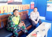 Babinsa Koramil 2301/Cilegon Bersama Bhabinkamtibmas Perkuat Pengamanan dan Pengaturan Lalu Lintas Jelang Idulfitri