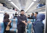 Mudik Gratis Mas Kawe Berangkatkan 395 Pemudik dari Stasiun Pasar Senen dengan KA Blambangan Express