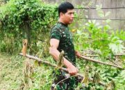 Babinsa Pulomerak Bergerak Bersama Warga, Lingkungan Bersih dan Akses Jalan Ditingkatkan