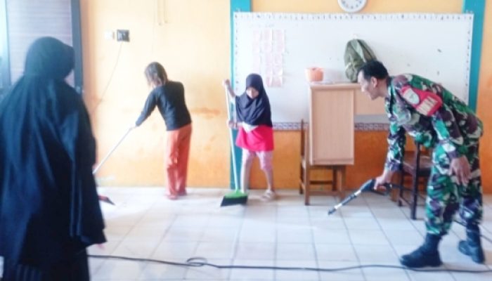 Babinsa Koramil 2307/Ciwandan Aktif Laksanakan Bintahwil, Dari Pelatihan PBB hingga Pendampingan Petani