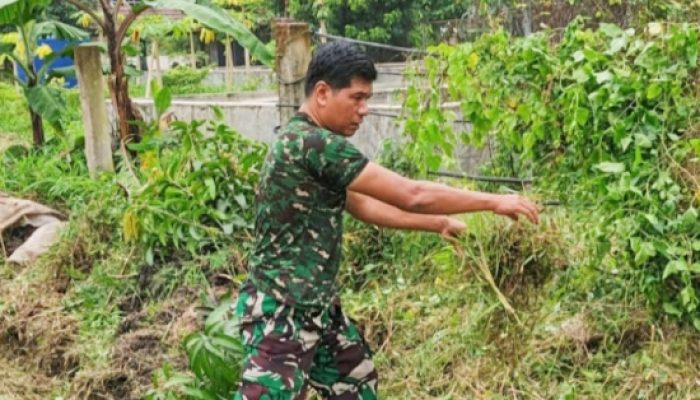 Babinsa Koramil 2306/Mancak Laksanakan Puanter, Data UMKM dan Warga Kurang Mampu