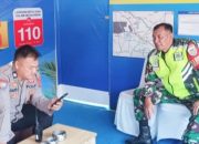 Babinsa Koramil 2301/Cilegon Bersama Bhabinkamtibmas Perkuat Pengamanan dan Pengaturan Lalu Lintas Jelang Idul Fitri