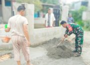 Babinsa Koramil 2305/Cinangka Laksanakan Karya Bakti, Pererat Kebersamaan dengan Warga