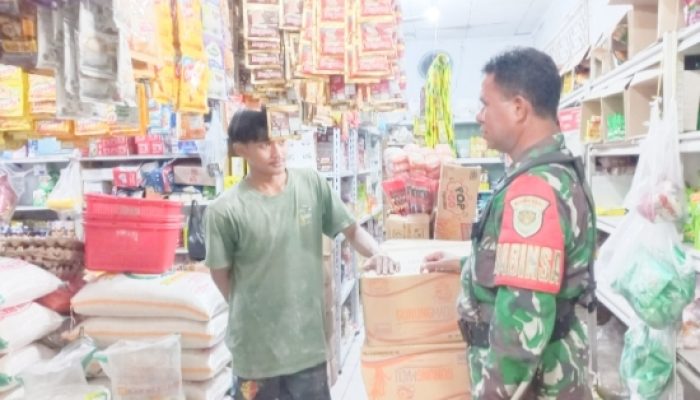 Babinsa Koramil 2307/Ciwandan Laksanakan Puanter, Perkuat Pendataan Wilayah dan Monitoring Sembako