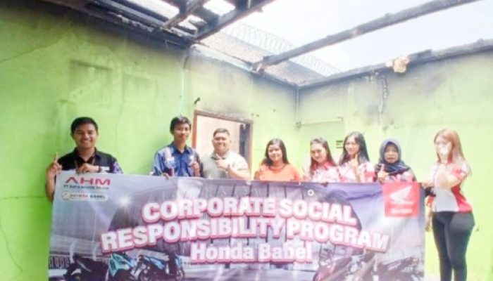 Karyawan Honda Babel terlibat aktif dalam penggalangan dan penyaluran bantuan sosial