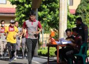 Pastikan Kondisi Prima, Personel Polres Maros Jalani Kesemaptaan Jasmani