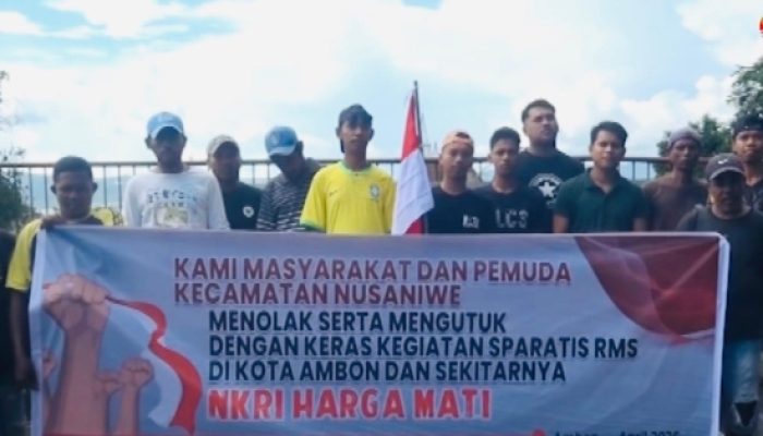 Menjelang momentum 25 April, generasi muda di Nusaniwe menyatakan komitmen menjaga keutuhan NKRI dan menolak segala bentuk aktivitas RMS