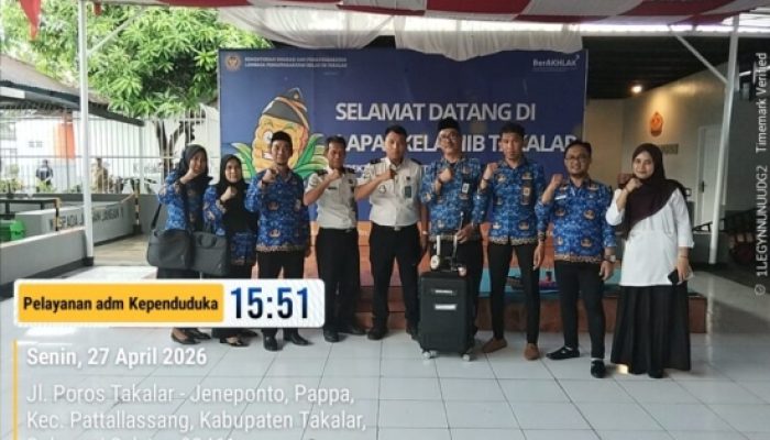 Disdukcapil Takalar “Jemput Bola” ke Lapas, Pastikan Hak Adminduk dan Akses Kesehatan Warga Binaan Terjamin