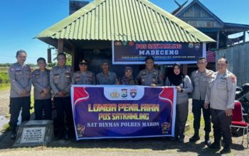 Semarak Lomba Poskamling, Polres Maros Tingkatkan Kepedulian Masyarakat terhadap Kamtibmas
