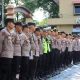 Ratusan Personel Diterjunkan Polres Maros Kawal Hari Buruh, Peleton Polwan Turut Dilibatkan