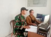 Babinsa Koramil 2306/Mancak Laksanakan Puanter Pendataan Kewilayahan dan Balita