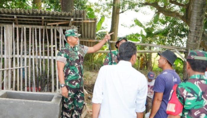 Dandim 0623/Cilegon Tinjau Pipanisasi Air untuk Sawah Warga di Panggung Rawi