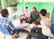 Babinsa Koramil 2307/Ciwandan Giat Komsos, Bahas Keamanan dan Gotong Royong Lingkungan