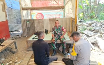 Babinsa Koramil 2307/Ciwandan Perkuat Komsos, Bahas Distribusi MBG dan Gotong Royong Lingkungan
