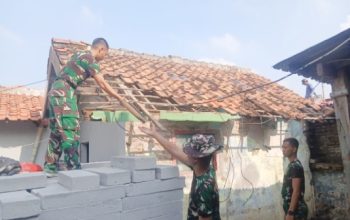 Rumah Ibu Jumilah Dibongkar, TMMD 128 Kodim Cilegon Hadirkan Harapan Baru Hunian Layak