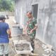 Babinsa Koramil 2307/Ciwandan Gencarkan Karya Bakti, Bangun Rumah dan Bersihkan Lingkungan Bersama Warga