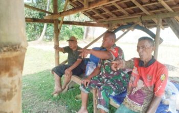 Babinsa Koramil Ciwandan Lakukan Pendataan Lahan Pertanian dan Harga Sembako di Wilayah Binaan