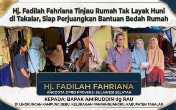 Di Balik Dinding Rapuh, Harapan Itu Datang, Srikandi PKB Sulsel, Hj. Fadilah Fahriana Perjuangkan Rumah Layak untuk Kediaman Seorang Warga di Kampung Beru