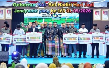 Hadiri Peringatan HUT ke-163, Gubernur Sulsel Perkuat Sinergi dan Serahkan Bantuan Strategis untuk Jeneponto