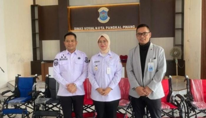 Wakil Wali Kota Pangkalpinang Hadiri Penyerahan Alkes dari Bank Sumsel Babel