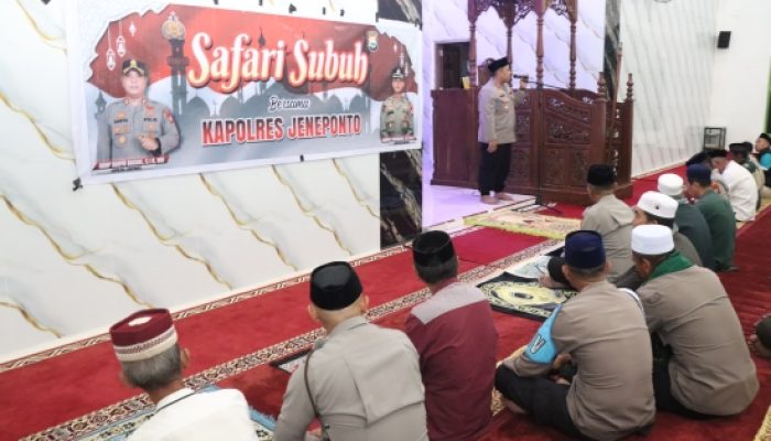 Kapolres Jeneponto Safari Subuh di Masjid Hidayatullah: Keamanan Lingkungan Tanggung Jawab Bersama