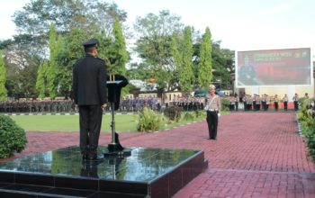 Peringati Harkitnas ke-118, Polda Sulsel Gelar Upacara Pengibaran Bendera Merah Putih