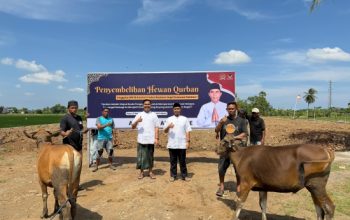 Semarak Idul Adha 1447 H, Achmad Daeng Se’re dan Fadel Achmad Sembelih 2 Hewan Qurban untuk Masyarakat