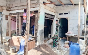 TMMD 128 Kodim Cilegon Kebut Rehab Rutilahu, Rumah Ibu Wati Mulai Layak Huni