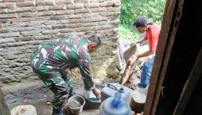 TMMD 128 Kodim Cilegon Bangun MCK untuk Warga, Dorong Hidup Sehat di Pulomerak