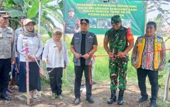 TMMD 128 Kodim Cilegon Resmikan Pipanisasi 1 Km, Akhiri 25 Tahun Krisis Air Petani